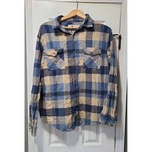 Field and Stream 100% Cotton Flannel Plaid Shirt Size XL Extra Large